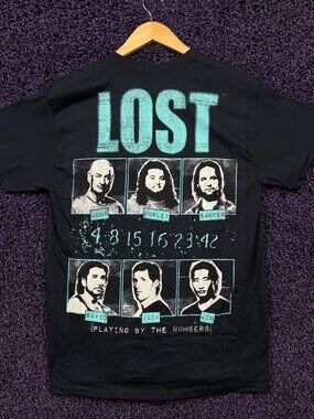 Lost Playing By The Numbers Main Characters Poster T-Shirt M